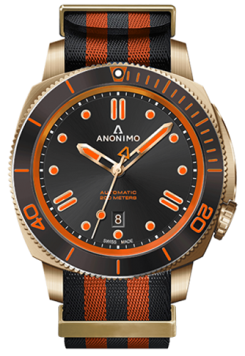 Anonimo Nautilo Automatic Bronze / Black / NATO : Ref Number AM-1002.12.007.A17