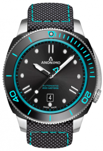 Anonimo Nautilo Automatic Stainless Steel / DLC / Black / Canvas : Ref Number AM-1002.13.113.T34