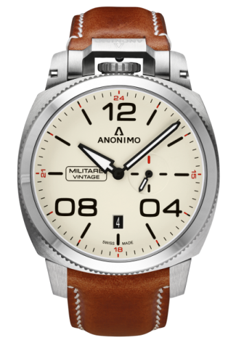 Anonimo Militare Automatic Stainless Steel / Cream / Leather : Ref Number AM-1021.01.001.A02