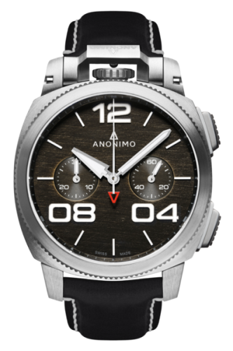 Anonimo Militare Chrono Stainless Steel / Black / Leather : Ref Number AM-1120.01.001.A01