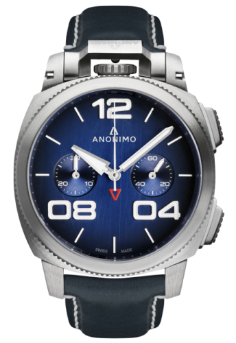 Anonimo Militare Chrono Stainless Steel / Blue / Leather : Ref Number AM-1120.01.003.A03