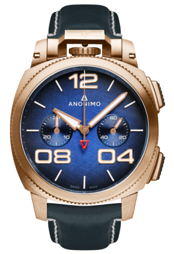 Anonimo Militare Chrono Bronze / Blue / Leather : Ref Number AM-1120.04.003.A03