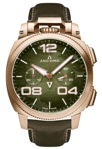 Anonimo Militare Automatic Bronze / Green Camouflage / Leather : Ref Number AM-1123.01.001.A05