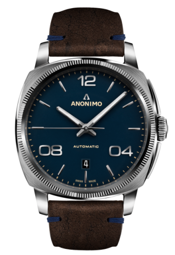 Anonimo Epurato Automatic Stainless Steel / Blue / Leather : Ref Number AM-4000.01.108.K35
