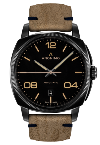 Anonimo Epurato Automatic Stainless Steel / DLC / Black / Leather : Ref Number AM-4000.02.292.K19