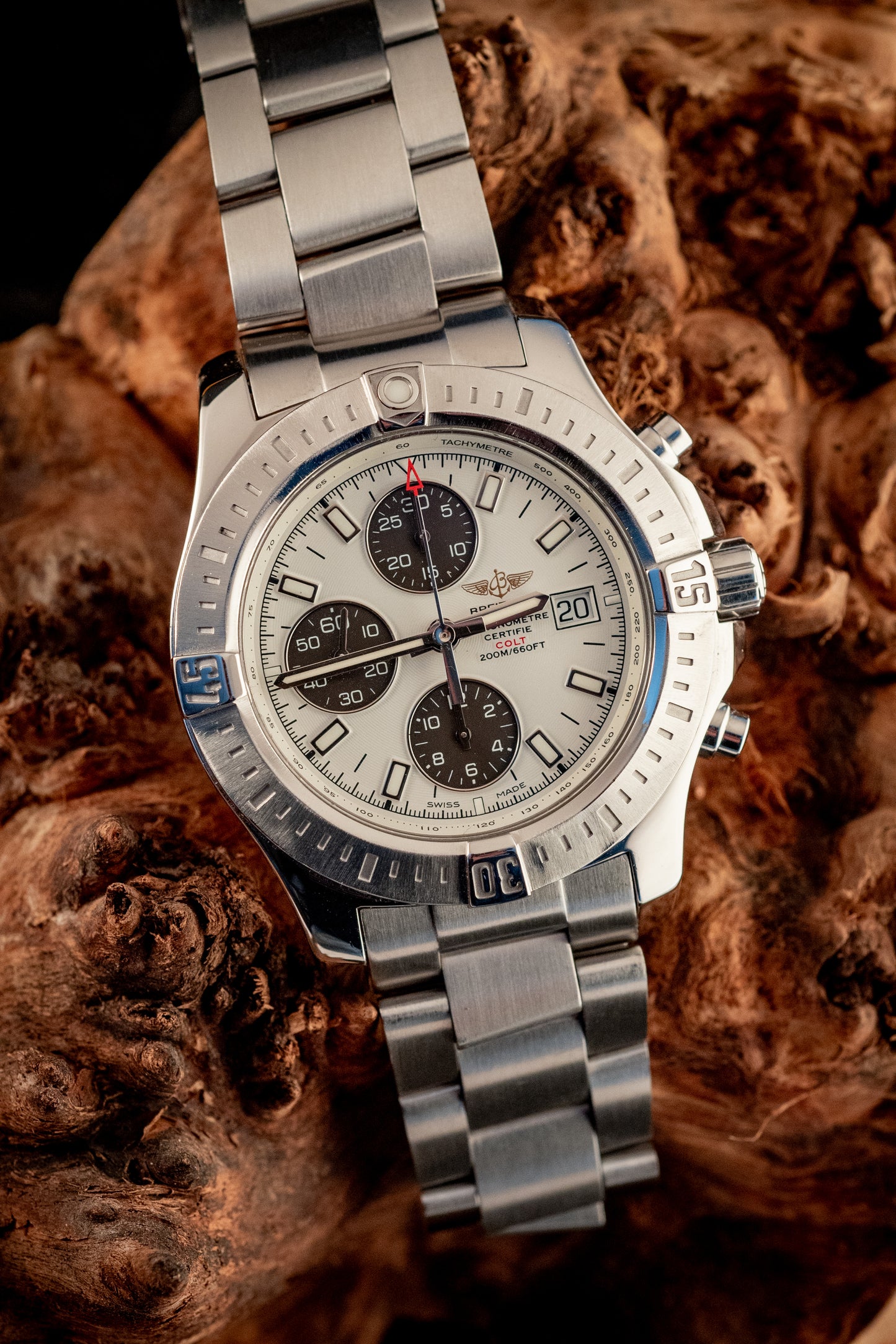 Breitling Colt Automatic Chronograph Box And Papers Extra Strap Ref A13388