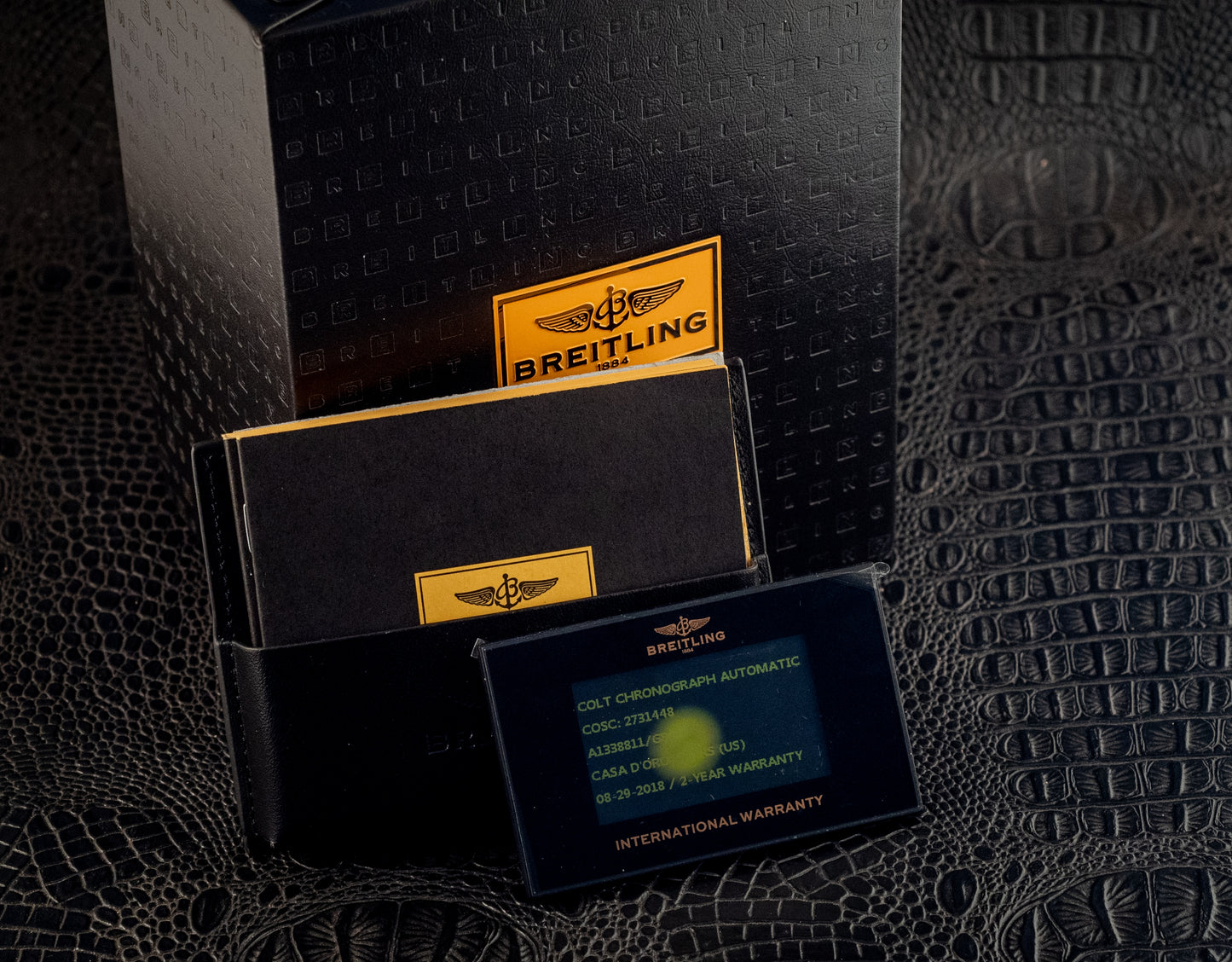 Breitling Colt Automatic Chronograph Box And Papers Extra Strap Ref A13388