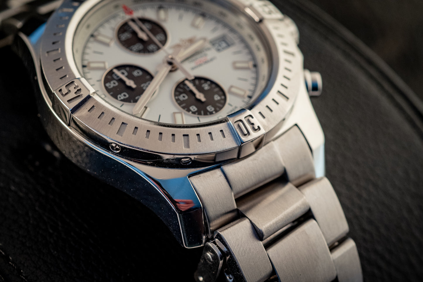 Breitling Colt Automatic Chronograph Box And Papers Extra Strap Ref A13388