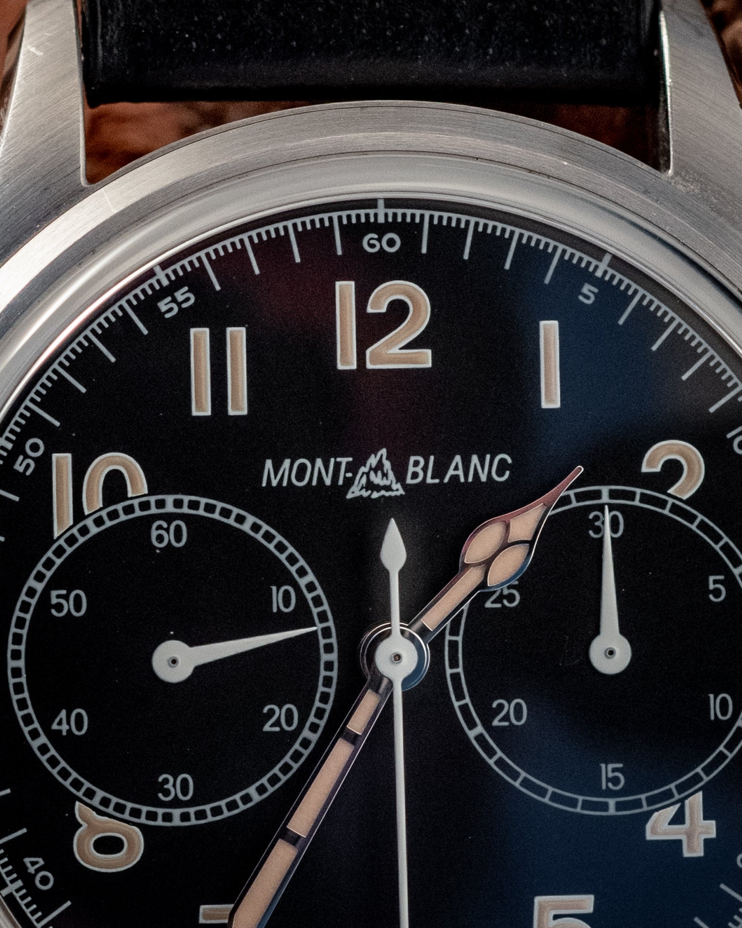 Montblanc 1858 AUTOMATIC CHRONOGRAPH 2023 Box And Papers Extra Strap Ref MB117835