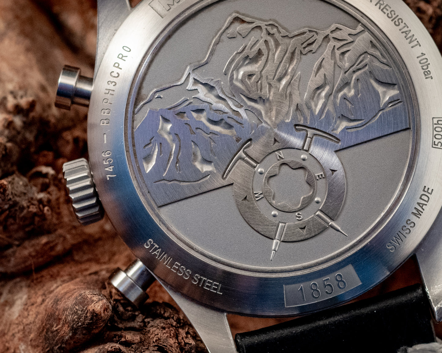 Montblanc 1858 AUTOMATIC CHRONOGRAPH 2023 Box And Papers Extra Strap Ref MB117835