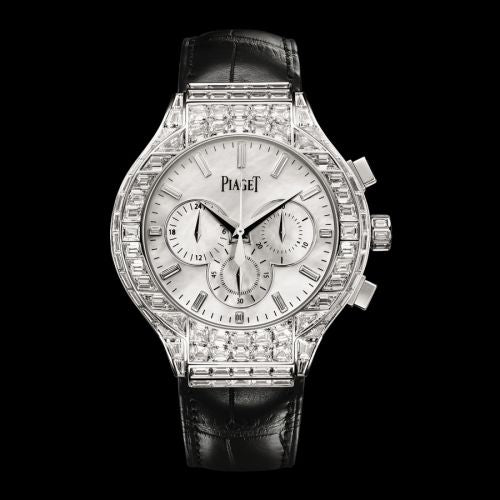Piaget Polo 44 Chronograph White Gold Diamond : Ref Number G0A35112