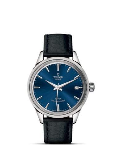 Tudor Style 34 Stainless Steel / Blue / Strap : Ref Number 12300-0016