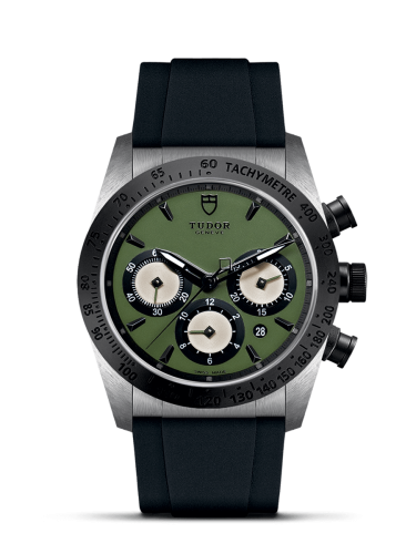 Tudor Fastrider Chrono Green / Rubber : Ref Number 42010N-0008
