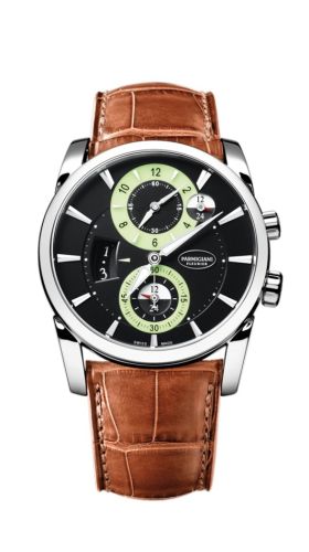 Parmigiani Fleurier Tonda Hemispheres Stainless Steel / Black : Ref Number PFC231-0001400-HA4042
