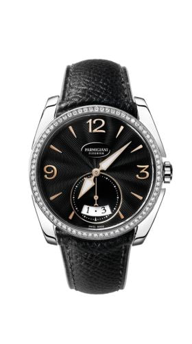 Parmigiani Fleurier Tonda Metropolitaine Stainless Steel / Black / Diamond : Ref Number PFC273-0061400-HE1421