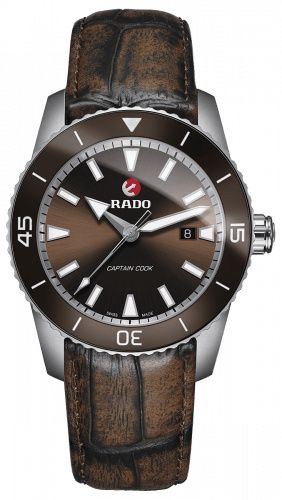 Rado HyperChrome Captain Cook 45 Titanium / Green / Alligator : Ref Number R32501305