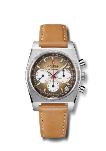 Zenith El Primero A385 Revival Stainless Steel / Brown : Ref Number Ref 03.A384.400/385.C855