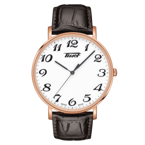 Tissot Everytime Large Rose Gold PVD / White / Strap : Ref Number T109.610.36.012.01