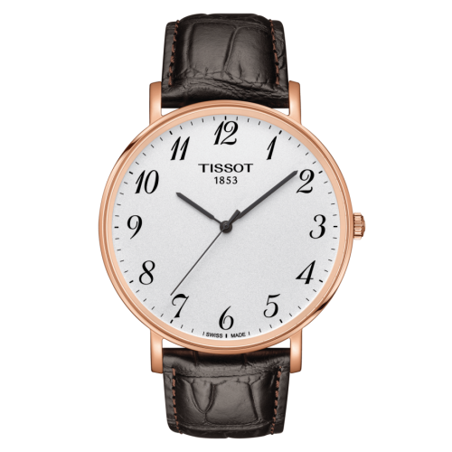 Tissot Everytime Large Rose Gold PVD / Silver / Strap : Ref Number T109.610.36.032.00