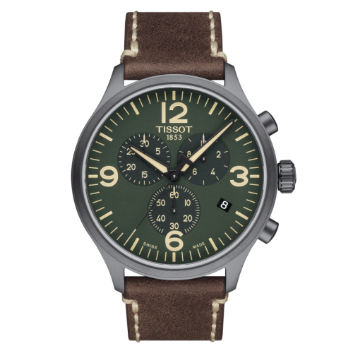 Tissot Chrono XL Grey PVD / Green : Ref Number T116.617.36.097.00