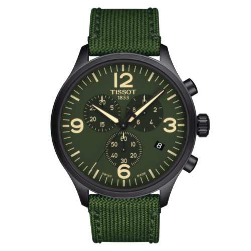 Tissot Chrono XL Black PVD / Green : Ref Number T116.617.37.097.00