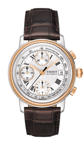 Tissot Bridgeport Automatic Chronograph Rose Gold Bezel : Ref Number T71.1.467.13