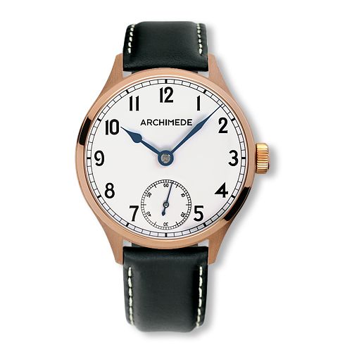 Archimede DeckWatch Bronze / Silver / Black Leather : Ref Number UA7929-H1.1-BR