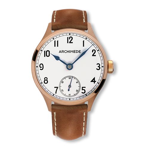 Archimede DeckWatch Bronze / Silver / Brown Leather : Ref Number UA7929-H1.2-BR