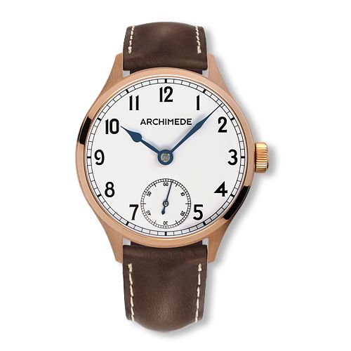 Archimede DeckWatch Bronze / Silver / Brown Leather : Ref Number UA7929-H1.4-BR