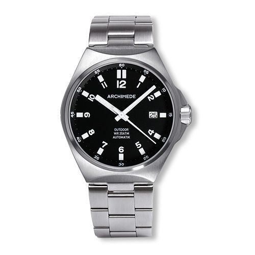 Archimede OutDoor 39 Protect Stainless Steel / Black / Bracelet : Ref Number UA8239B-A2.1-H