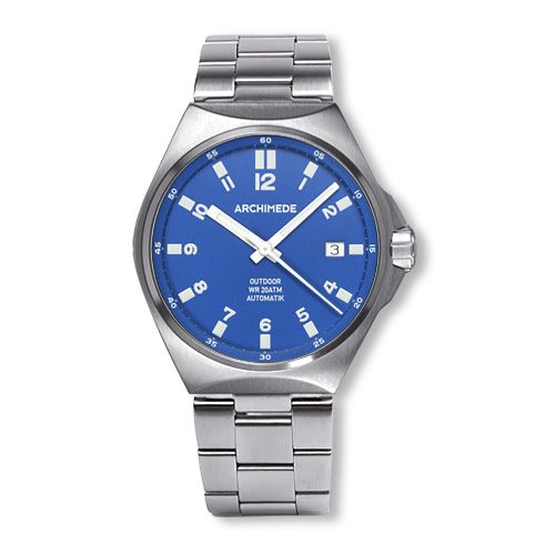 Archimede OutDoor 39 Protect Stainless Steel / Blue / Bracelet : Ref Number UA8239B-A3.1-H