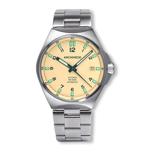 Archimede OutDoor 39 Protect Stainless Steel / Cream / Bracelet : Ref Number UA8239B-A5.1-H