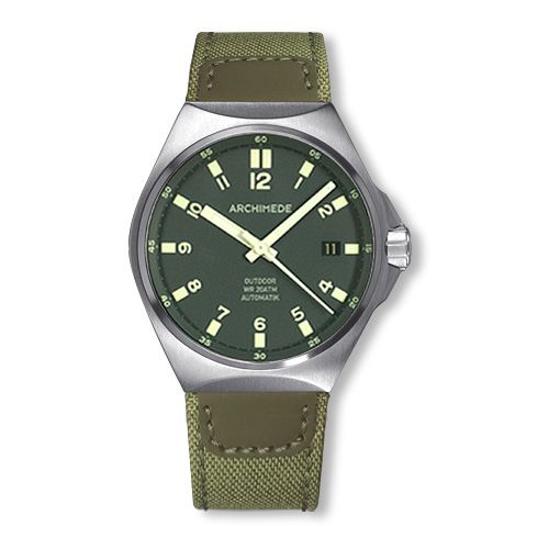 Archimede OutDoor 39 Protect Stainless Steel / Green / Canvas : Ref Number UA8239CA-A4.1-H