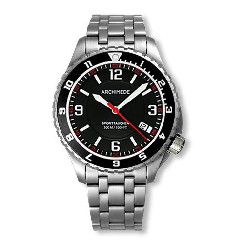 Archimede SportTaucher GMT Stainless Steel / Black / Bracelet : Ref Number UA8974B-GS-A1.1