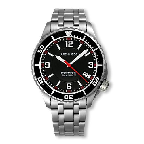 Archimede SportTaucher Stainless Steel / Black / Bracelet : Ref Number UA8974B-TS-A1.1