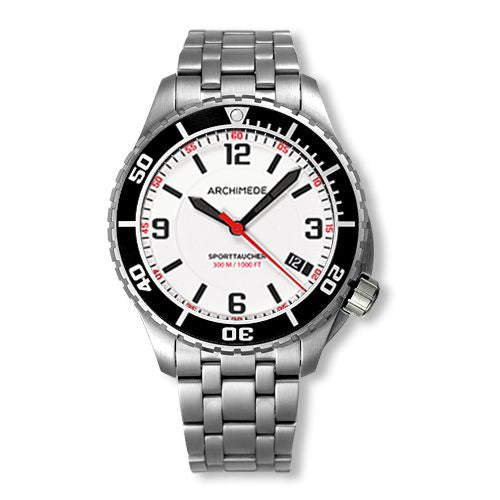 Archimede SportTaucher Stainless Steel / White / Bracelet : Ref Number UA8974B-TS-A3.1