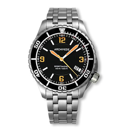 Archimede SportTaucher Stainless Steel / Black / Bracelet : Ref Number UA8974B-TS-A4.1