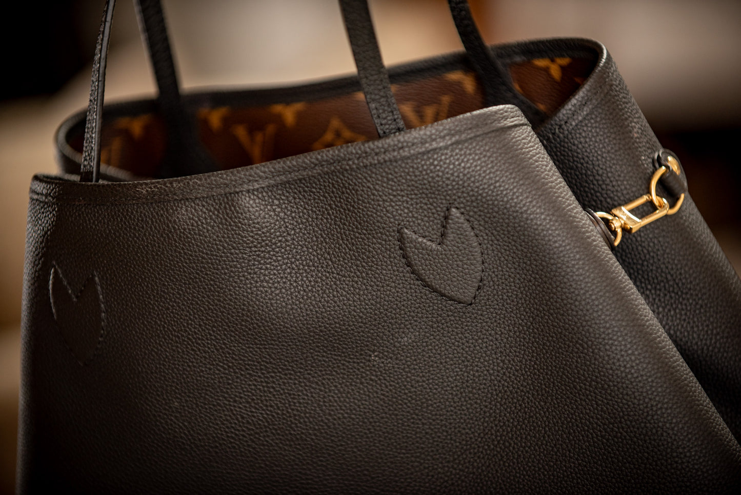 Louis Vuitton August 2025 Neverfull Reversable Box, Bag, Ribbon, Purchase Receipt MSRP $3000