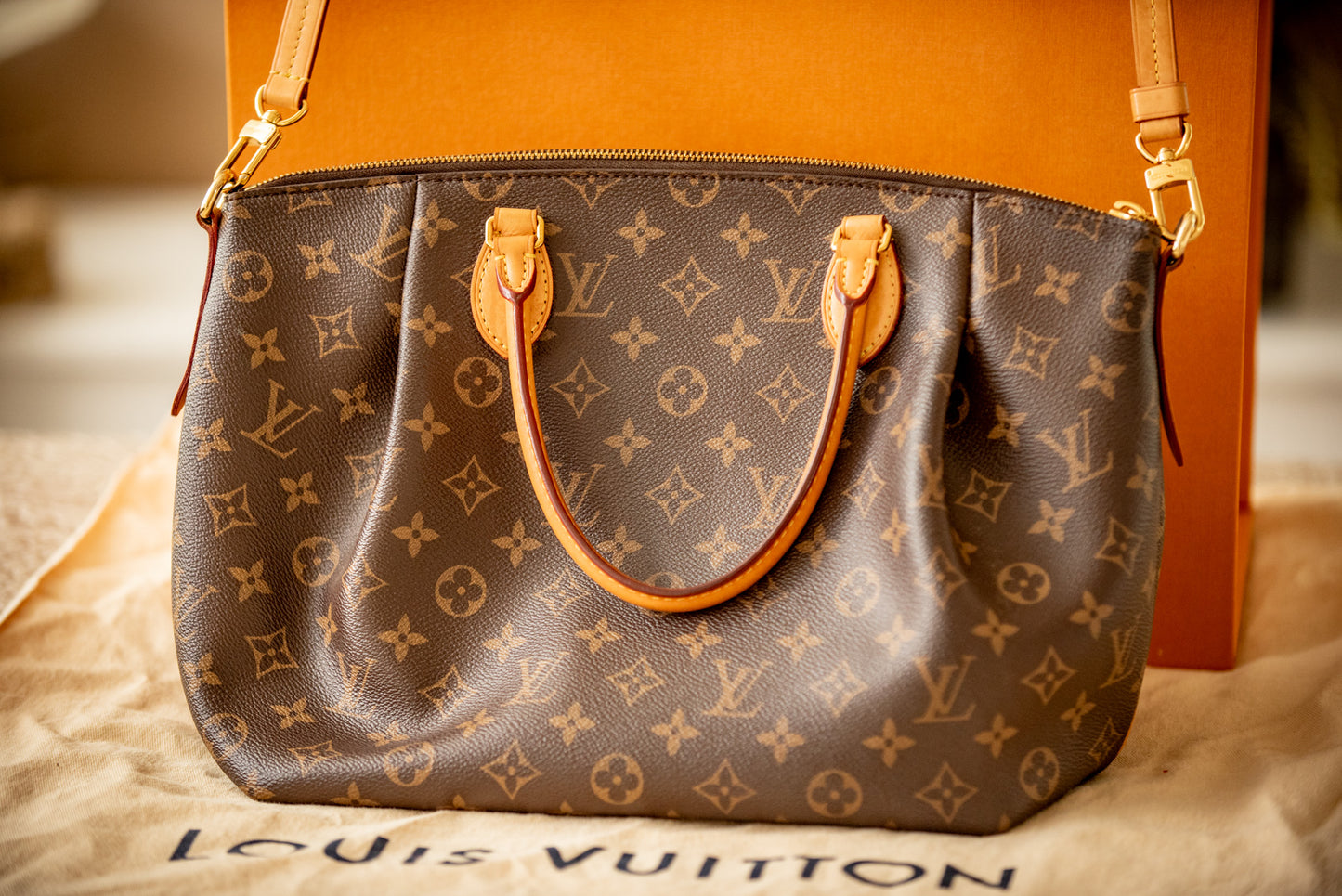 Louis Vuitton 2017 Turenne MM Monogram Box, Bag, Strap, RFID Tag