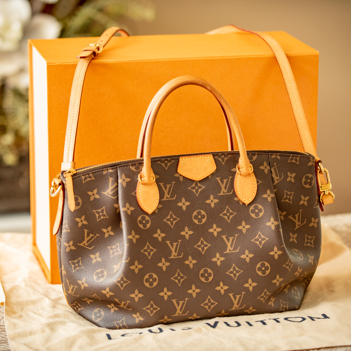 Louis Vuitton 2017 Turenne MM Monogram Box, Bag, Strap, RFID Tag