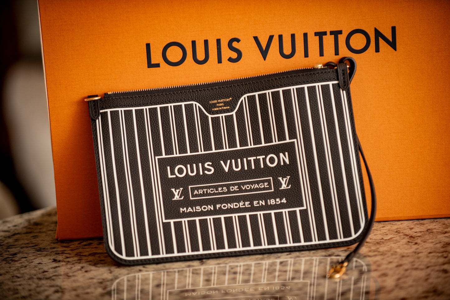 Louis Vuitton August 2025 Neverfull Reversable Box, Bag, Ribbon, Purchase Receipt MSRP $3000